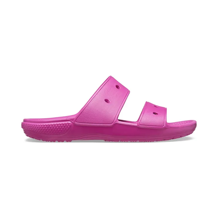 Crocs Classic Double Band Slide Sandals Fuchsia Fun (206761-6SV)