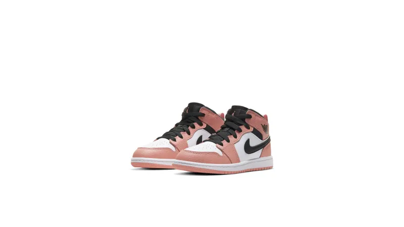 Jordan 1 Mid Pink Quartz (PS) Pink Quartz/Dark Smoke Grey-White (640737-603)