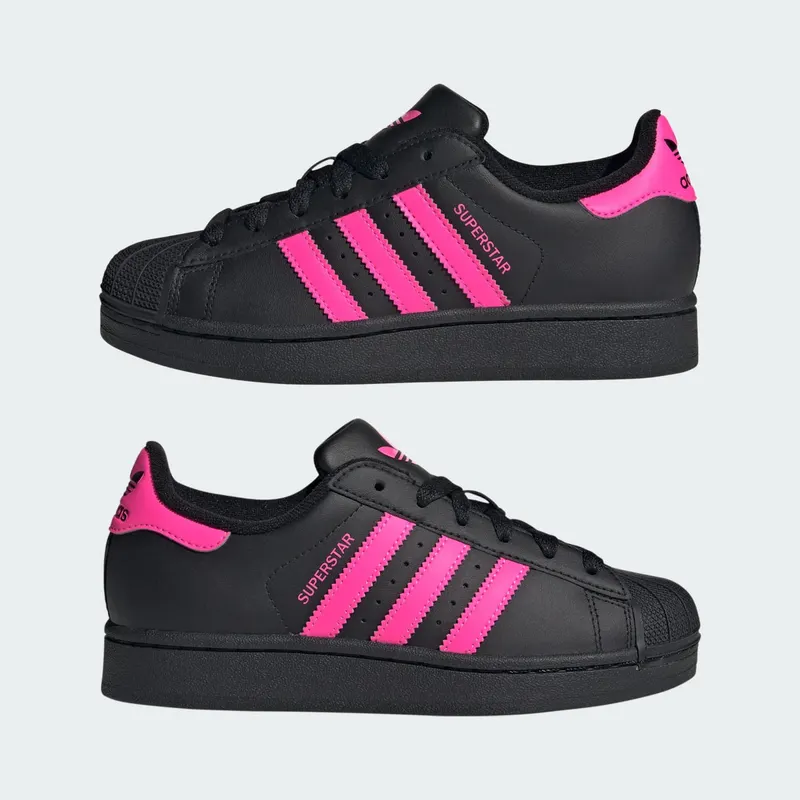 adidas Superstar II Core Black Lucid Pink (JQ0284)