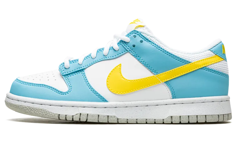 Nike Dunk Low Next Nature Home Simpson (GS) – “Blue Chill / Yellow / Strike-white” (DX3382-400)