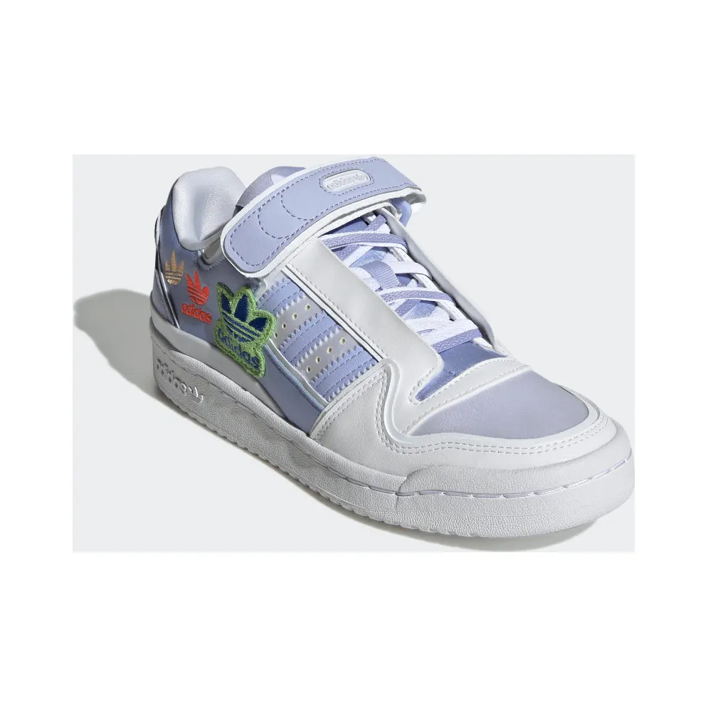 adidas Forum Plus Cloud White / Violet Tone / Acid Orange (H05117)