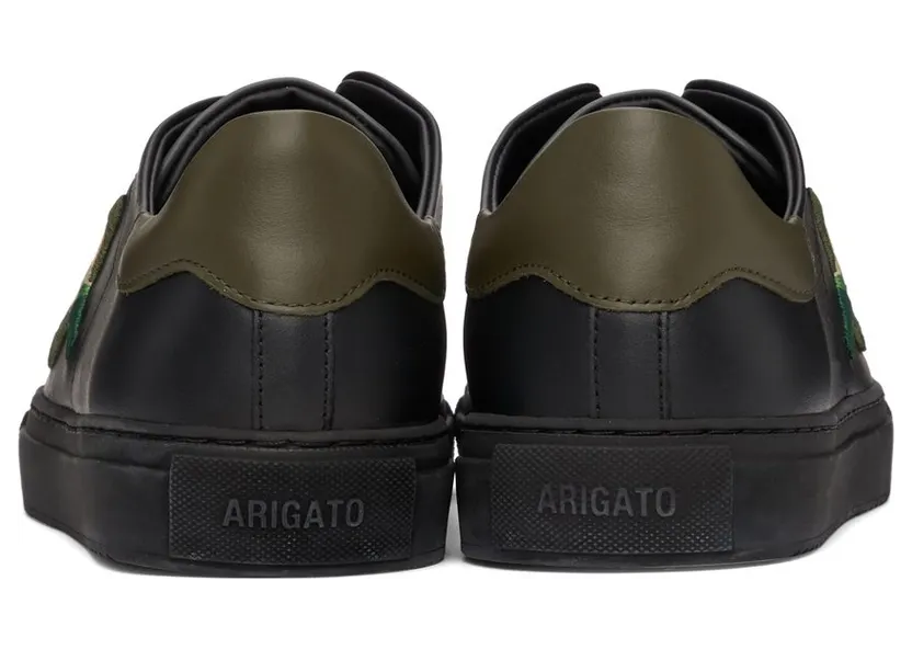 Axel Arigato Black & Khaki Clean 90 Triple Bee Bird Sneakers (28662) (4)
