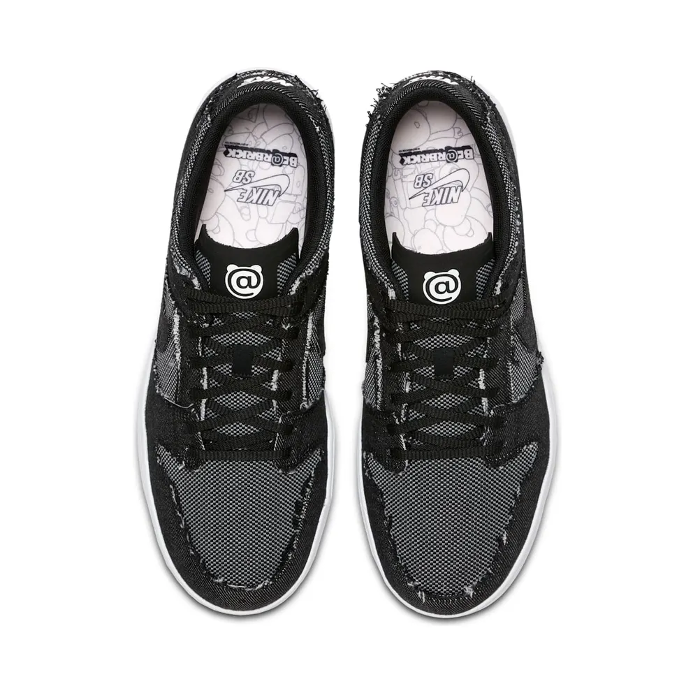 Nike x Medicom Toy Bearbrick Denim Zoom Dunk Low Elite QS Skateboarding (877063-002)
