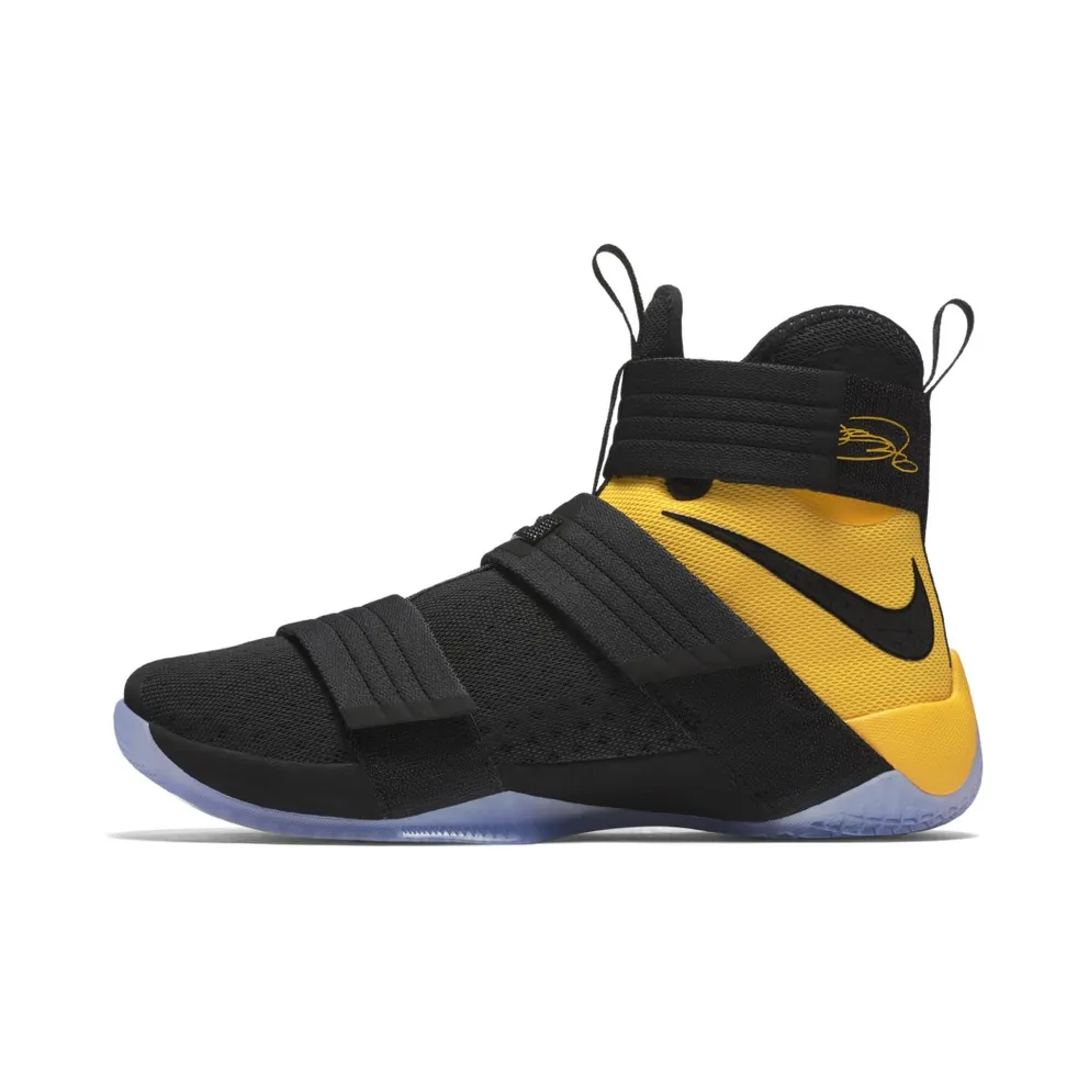 LeBron Soldier 10 Black/Black-University Gold (844378-007)