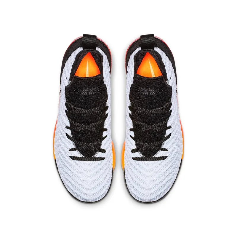 Nike LeBron 16 Strive (GS) White/Laser Orange-Total Orange-Black (AQ2465-188)