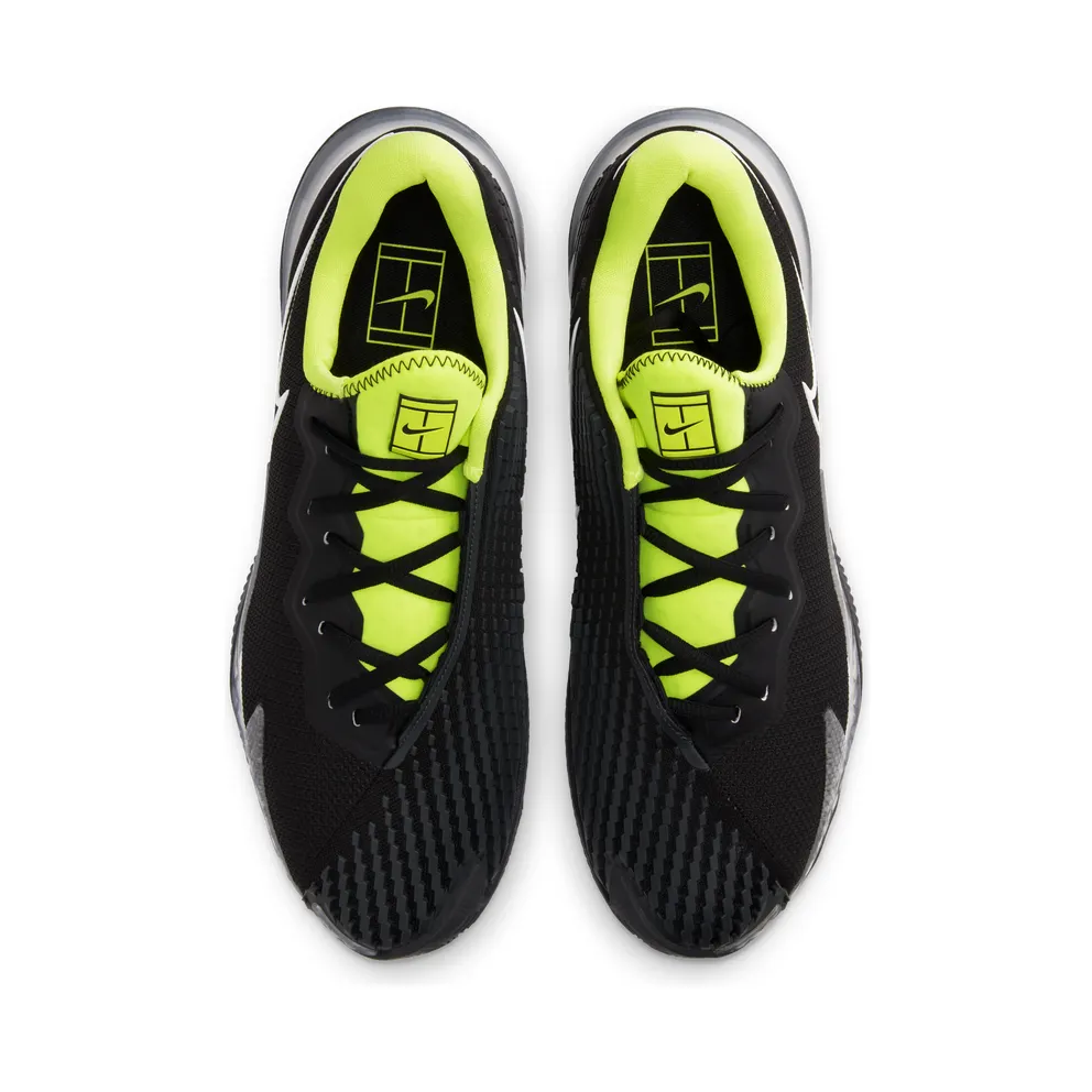 NikeCourt Air Zoom Vapor Cage 4 (gravel) “Black / Volt / Dark Smoke Grey / White” (CD0425-001)