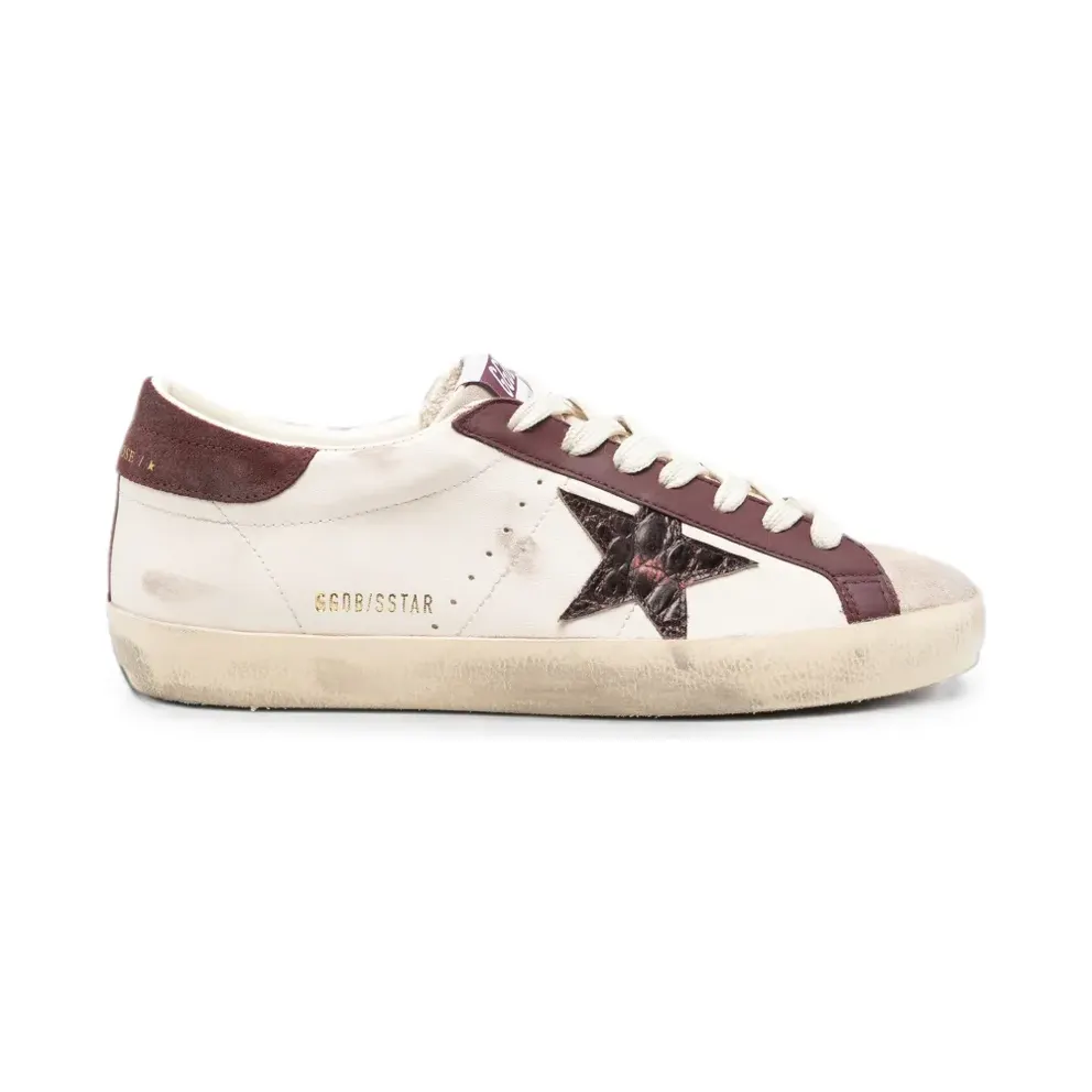 Golden Goose Super-Star im Used-Look – Nude (GMF01002F008761)