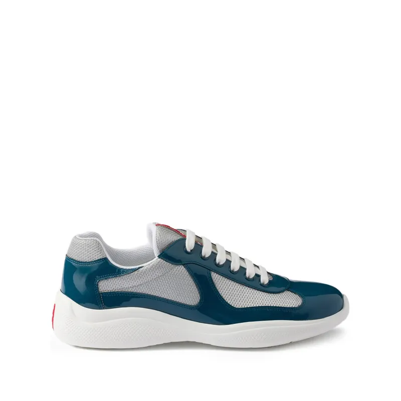 Prada Patent Leather and Technical Fabric America’s Cup “Blue/Grey” (4E3400 F G000 ASZ F0QKD)