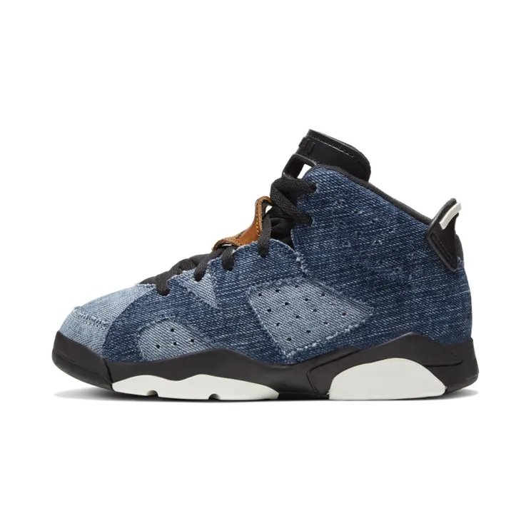 Air Jordan 6 Retro PS ‘Washed Denim’ Washed Denim/Sail/Varsity Red/Black (CV5487-401)