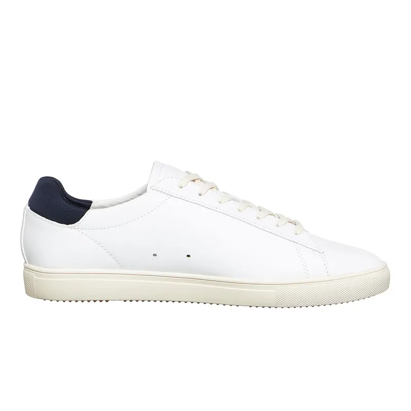 Clae Bradley Essentials White Leather Navy (CLA01297-WHL)