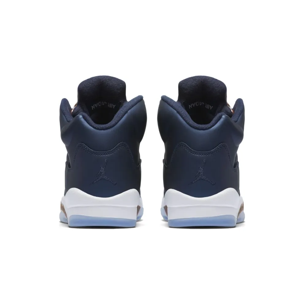 Jordan 5 Retro Bronze (GS) Obsidian/White-Metallic Red Bronze-Bright Grape (440888-416)