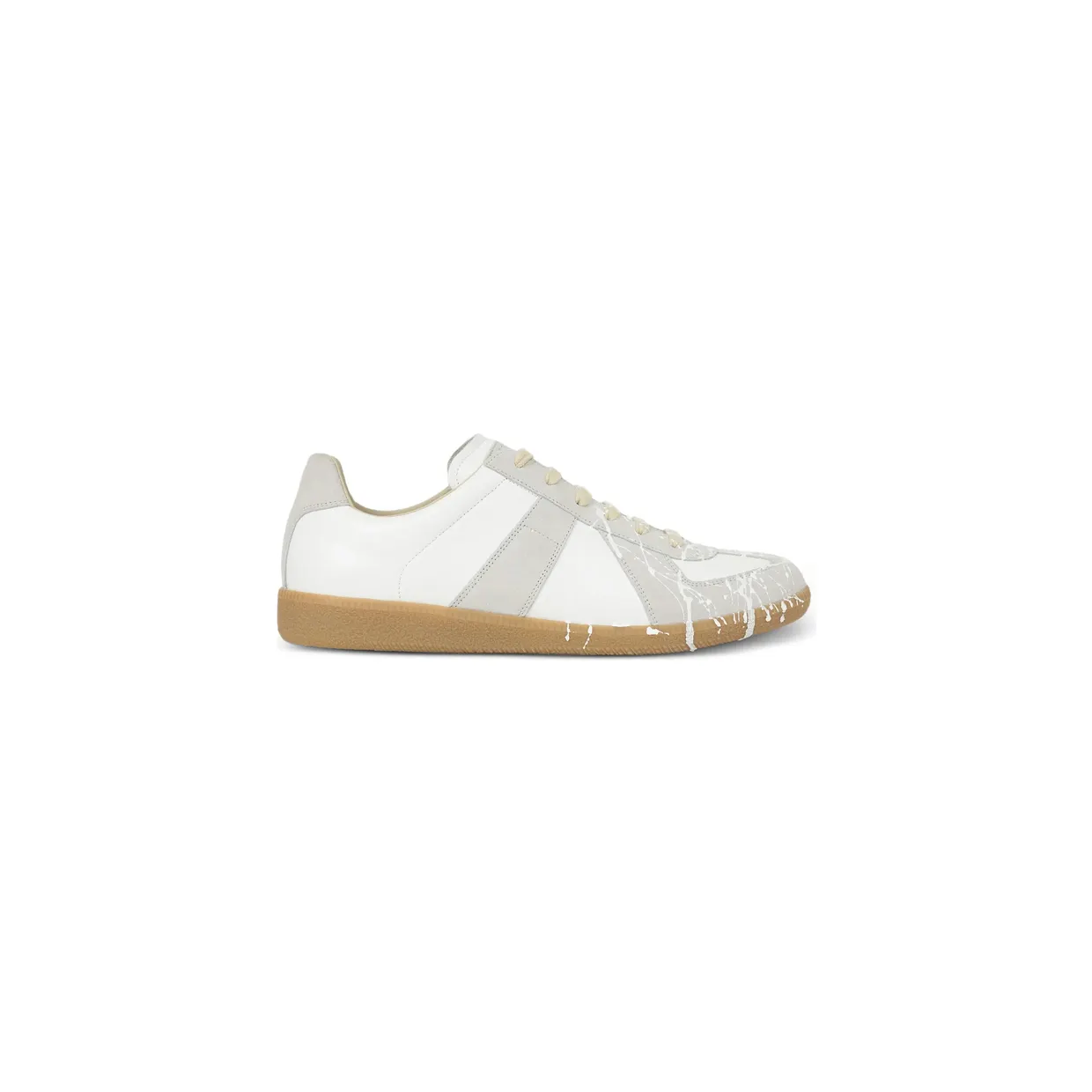 Maison Margiela Replica Paint-splatter “White/Grey” (P7799 S57WS0517 H8548)