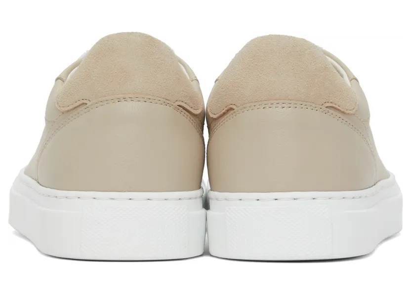 Brunello Cucinelli Beige Leather Sneakers (MZCWG2135) (2)