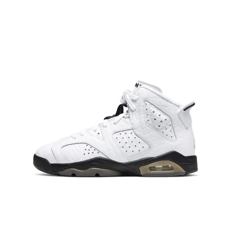 Jordan 6 Retro Alligator (GS) Neutral Grey/Black-White (384665-110)