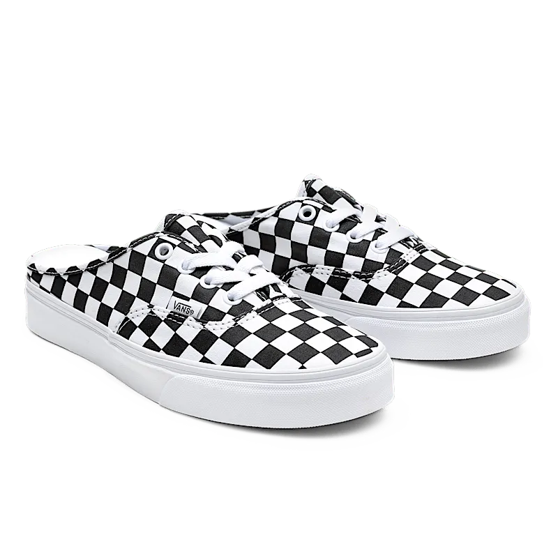 Vans Authentic Mule Checkerboard Black White (VN0A54F75GU)