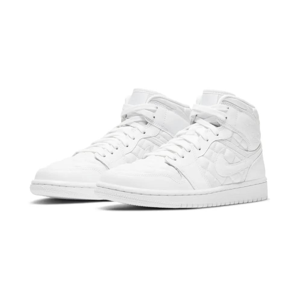 Jordan 1 Mid Quilted White White/White-White (DB6078-100)