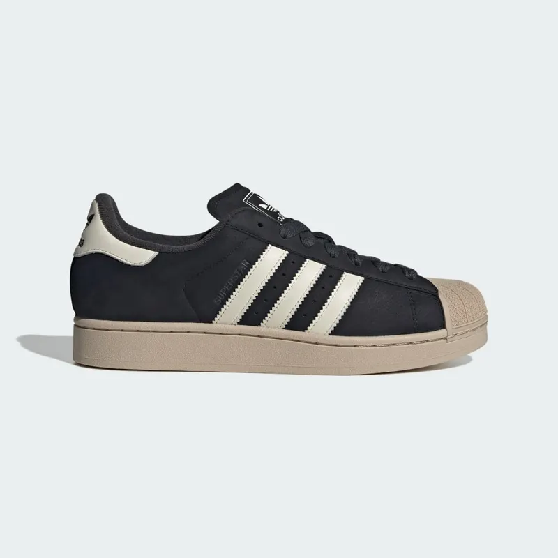 Adidas Superstar II Shoes Core Black / Off White / Stone Khaki (KH8959)