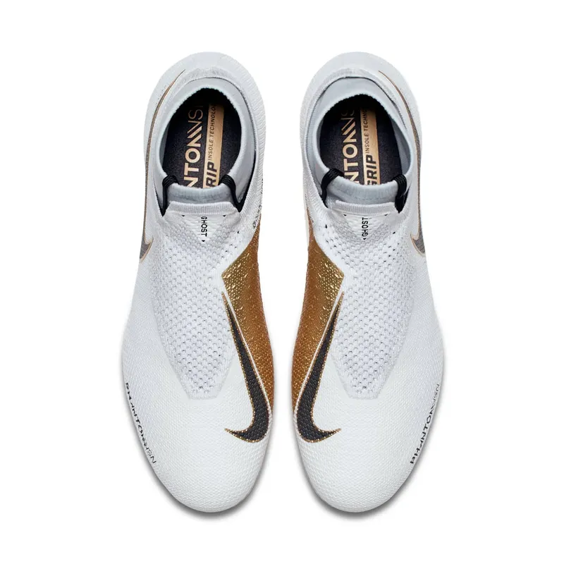 Nike Phantom Vision Elite DF FG White Metallic Gold White/Metallic Gold-Black (BQ0976-107)