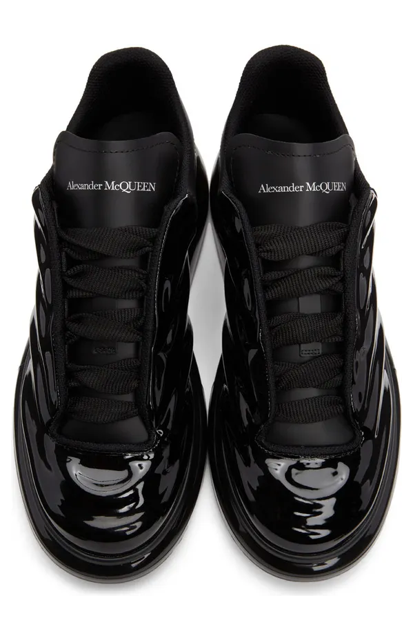 Alexander McQueen Blue & Black Oversized Sneakers (682398W4RY1) (5)