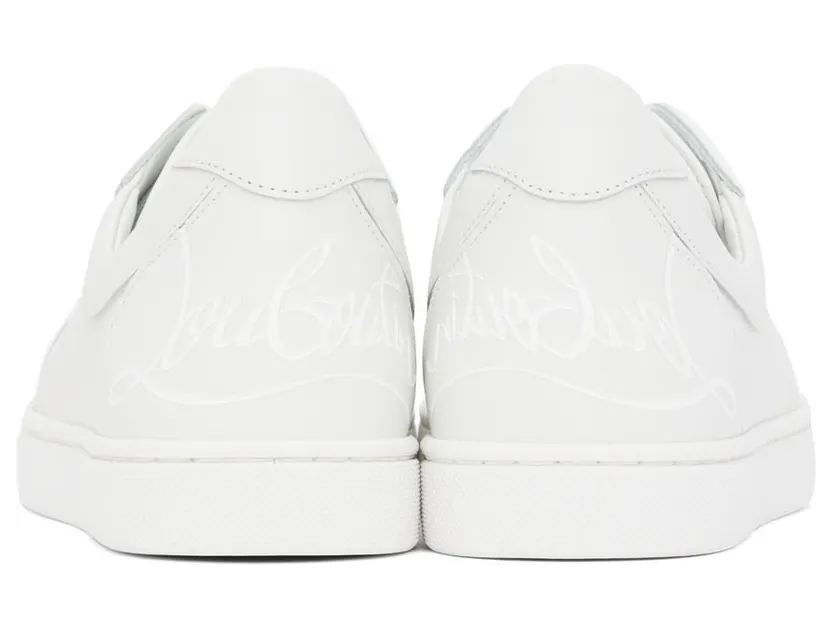 Christian Louboutin White Elo Loubi Flat Sneakers (1220734) (2)