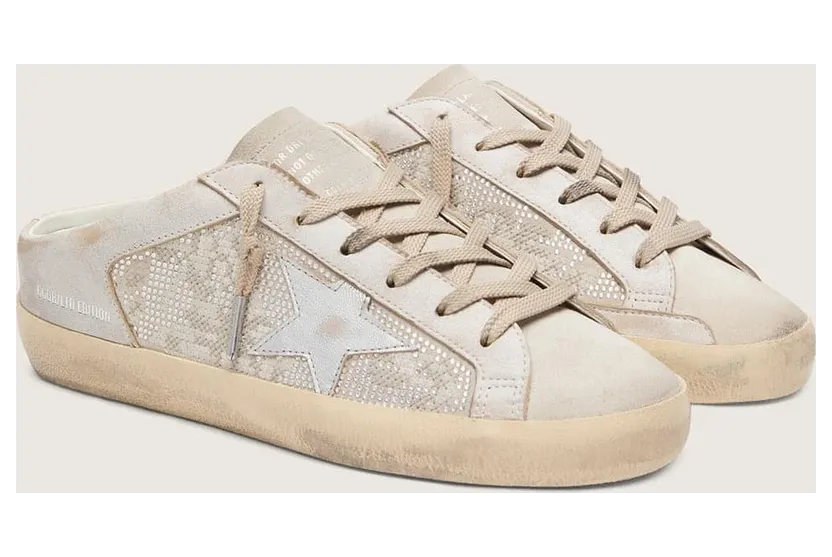 Golden Goose Women’S Super-Star Sabots Ltd In Swarovski With Metallic Silver Leather Star (GWF00937.F008494.60684) (2)