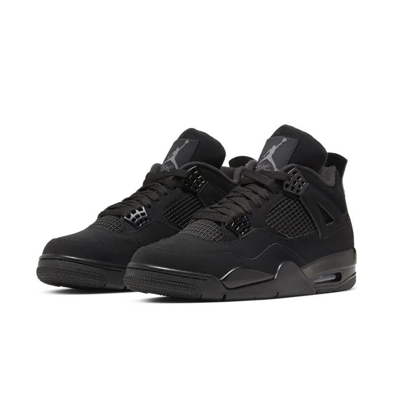 Jordan 4 Retro Black Cat (2020) Black/Black-Light Graphite (CU1110-010)