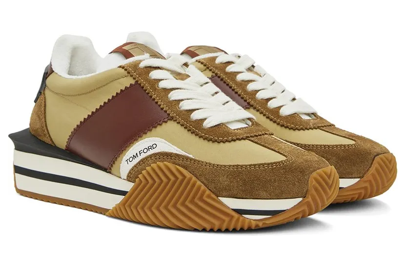 TOM FORD Green & Grey James Sneakers (J1292T-LCL134) (4)