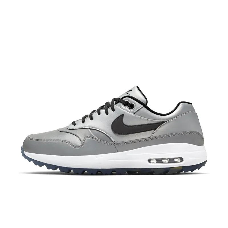 Nike Air Max 1 Golf Reflectivity Reflect Silver/Metallic Platinum-Opti Yellow-Black (BQ4804-005)