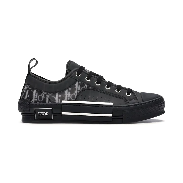 Dior B23 Low Top Canvas Oblique Black