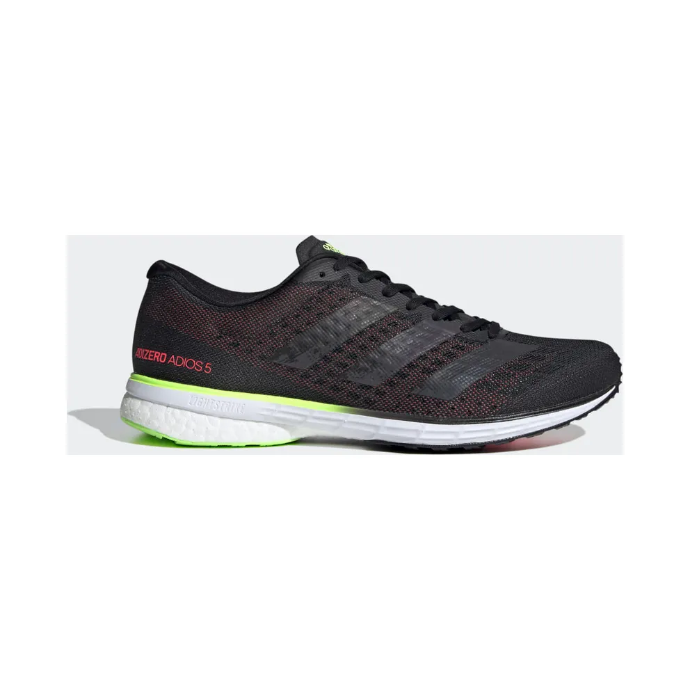 adidas Adizero Adios 5 Laufschuh Core Black / Core Black / Signal Green (EG4659)
