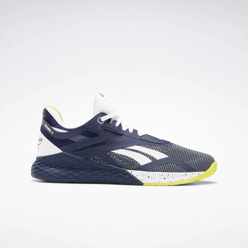 Reebok Nano X Schoenen Vector Navy / White / Chartreuse