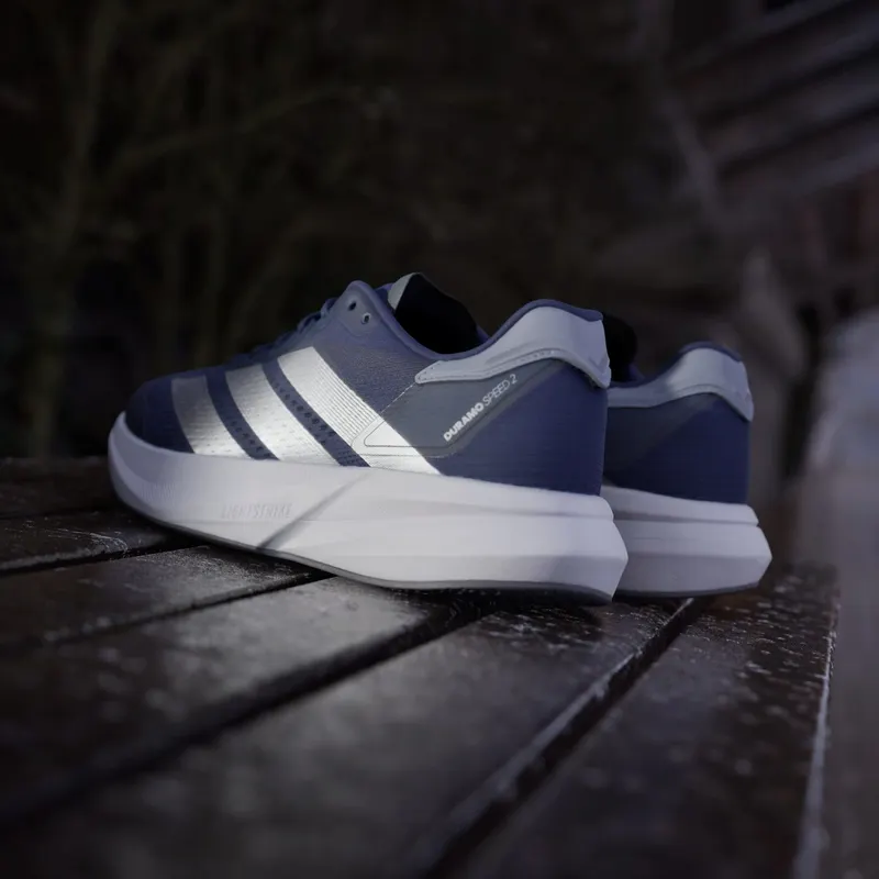 Adidas Duramo Speed 2 Running Shoes Dark Blue / Silver Metallic / Halo Silver (JS4415)