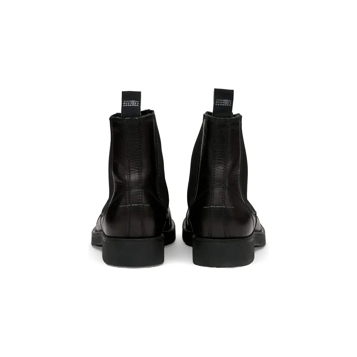 Mm6 Maison Margiela Biker Leather Chelsea “Black” (P7431 SH1WU0014 T8013) (3)