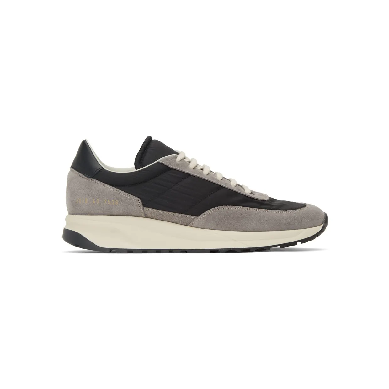Common Projects Grey & Black Track Classic Sneakers (2316)