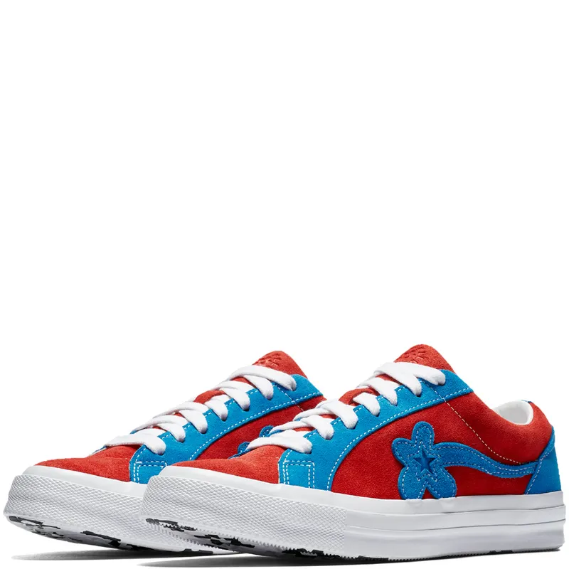 Converse One Star Ox Tyler the Creator Golf Le Fleur Red Blue Molten Lava/Diva Blue-White (162126C)