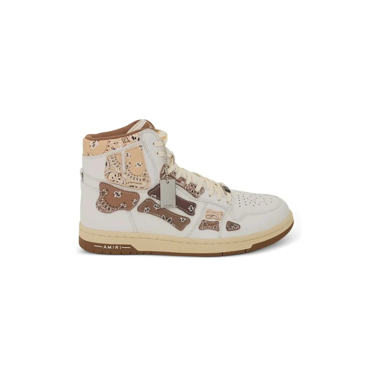 AMIRI Skel Top Hi Bandana Brown White (MFS032 126)