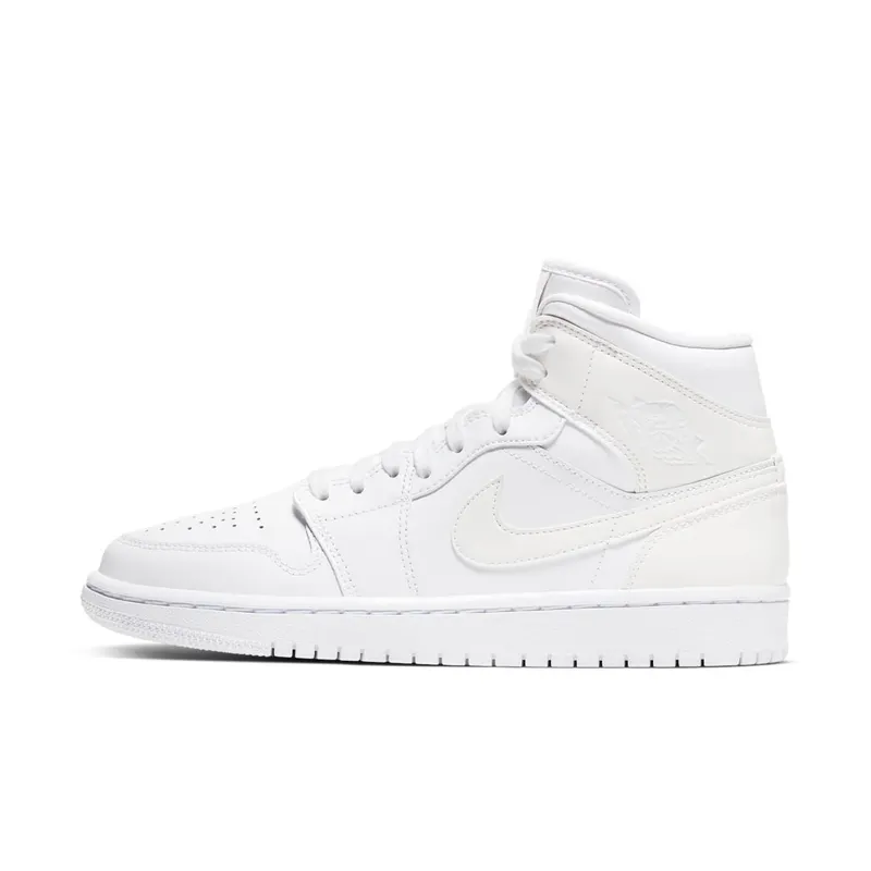 Air Jordan WMNS 1 Mid Triple White (BQ6472-112)
