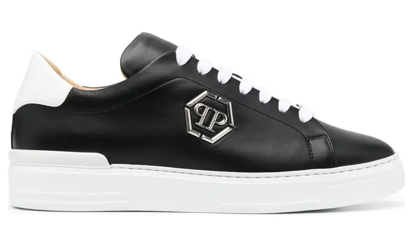 Philipp Plein Sneakers mit Logo-Schild – Schwarz (UACSUSC0507PLE010N)