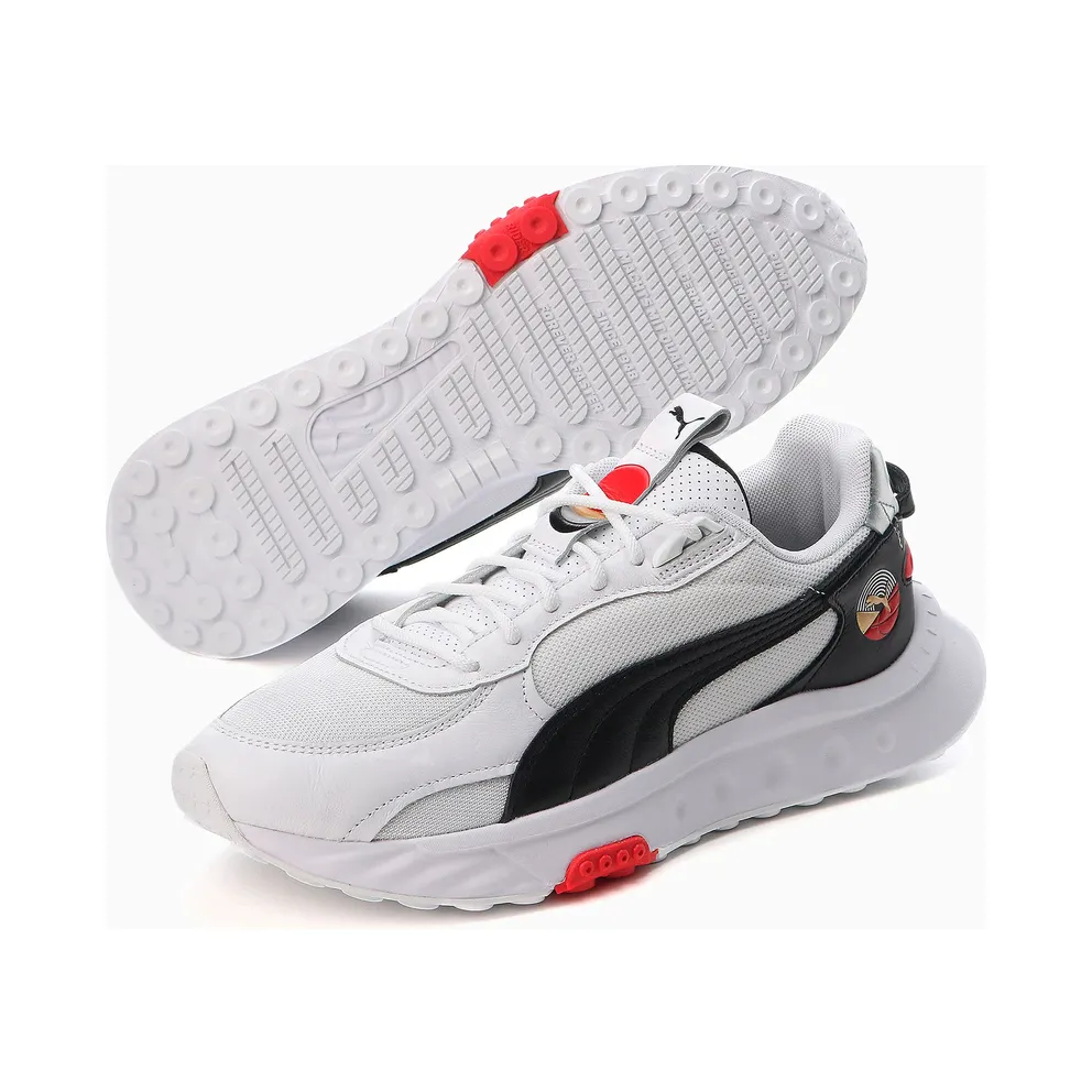Puma Wild Rider AS White/Black/Red (382552-01)