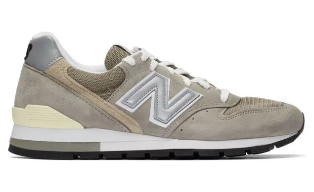New Balance Grey and Beige Made In US 996 Sneakers (M996)
