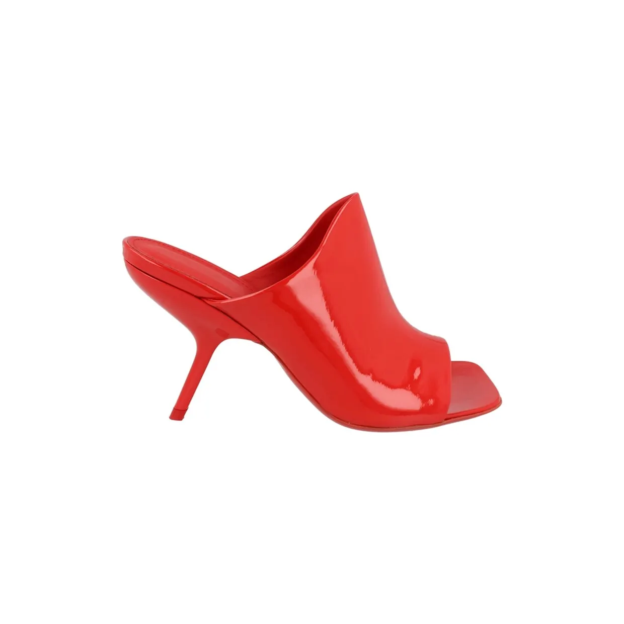 Ferragamo Era Patent Leather Mules Red (01G519-766392)