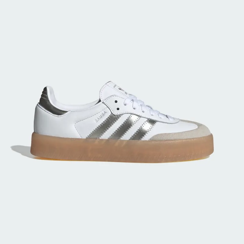 Adidas Sambae Cloud White / Silver Metallic / Gum (JS3943)