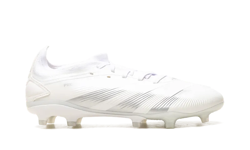 Adidas Predator 24 Pro FG “Cloud White Silver Metallic” (IG7778)