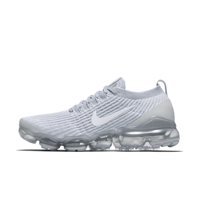Nike Air VaporMax Flyknit 3 Pure Platinum (W) White/Pure Platinum-Metallic Silver-White (AJ6910-100)