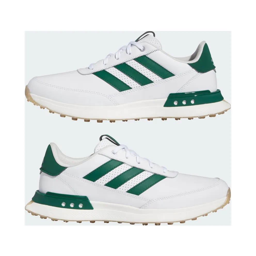 adidas S2G Spikeless Leather 24 Golf Cloud White Collegiate Green Gum (IF0299)