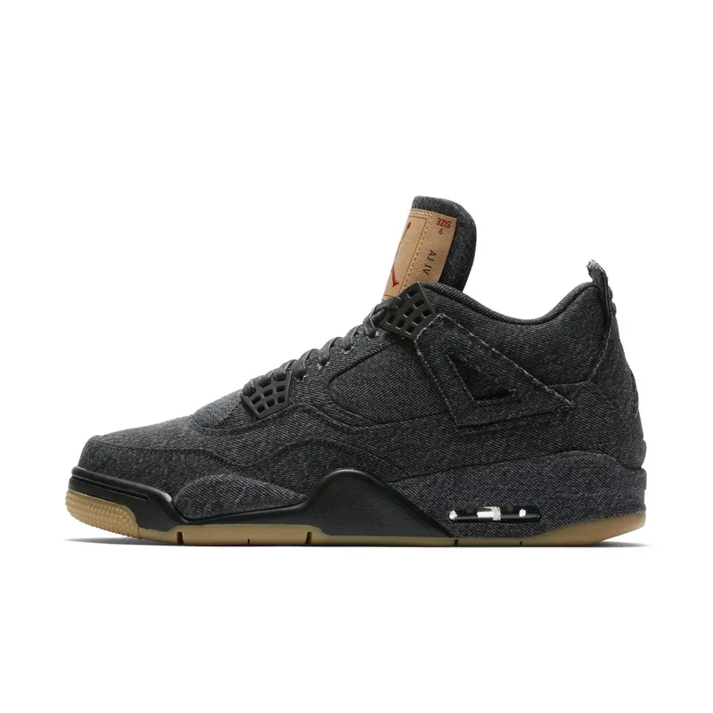 Air Jordan x Levi’s Nike AJ IV 4 Denim Levis Black/Black (With Levis Tag) (2018) (AO2571-001)