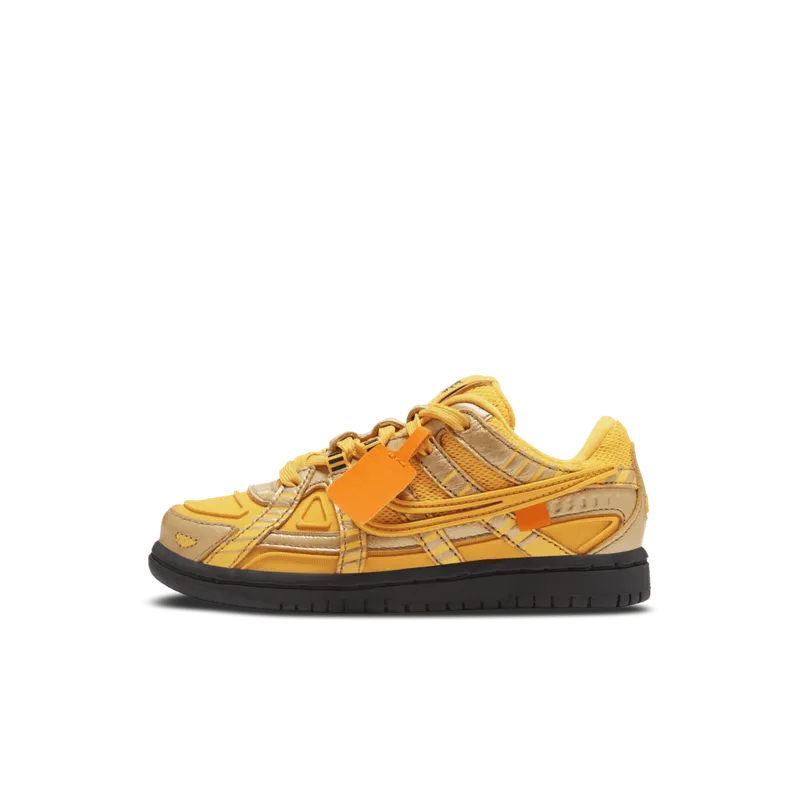 Nike Air Rubber Dunk Off-White University Gold (PS) University Gold/University Gold-Black (CW7410-700)