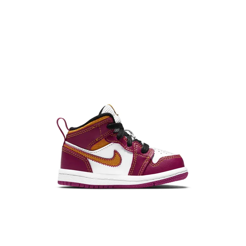Air Jordan 1 Mid TD Dia de Muertos White/Cactus Flower/Black/University Gold (DC0501-100)