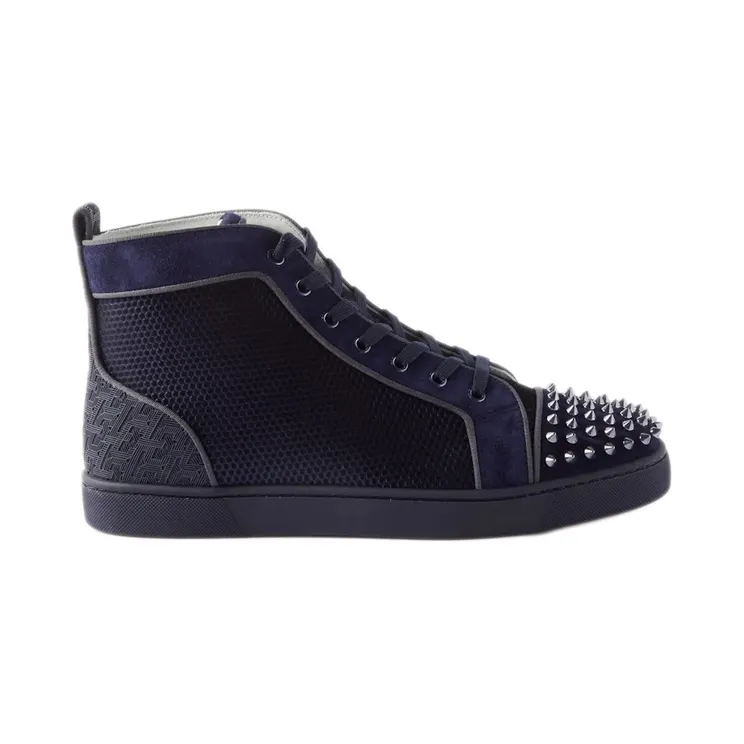 Christian Louboutin Lou Spikes Orlato Flat Version Rock (1230171-4023)