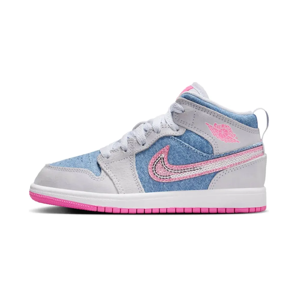 Jordan 1 Mid SE Denim Sequin (HQ1998-400)